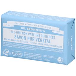 DR.BRONNER'S Savon Pur Végétal All-one Non parfumé pour bébé