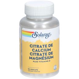 Solaray Citrate de Calcium et de Magnésium avec Vitamine D