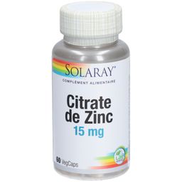 SOLARAY Citrate de Zinc 15 mg