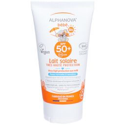 ALPHANOVA® Bébé Lait solaire très haute protection bio SPF50+