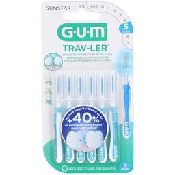 GUM® Trav-Ler® 1,6 mm bleu sapin avec capuchon