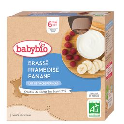 Babybio BRASSÉ FRAMBOISE BANANE dès 6 mois