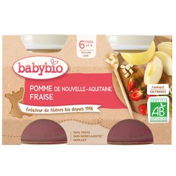 Babybio POMME DE NOUVELLE-AQUITAINE & FRAISE dès 6 mois