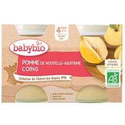 Babybio POMME DE NOUVELLE-AQUITAINE COING DE PROVENCE dès 4 mois
