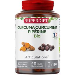 SUPERDIET Curcuma Curcumine - Pipérine BIO