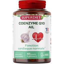 SUPERDIET Coenzyme Q10 + Ail - 180 gélules