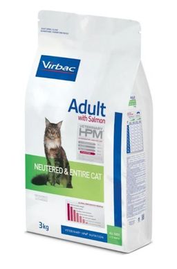 Virbac Adult Aliment complet pour chats adultes castrés et entiers - Saumon