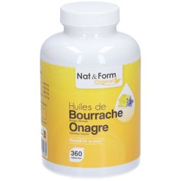 Nat&Form Huiles de bourrache/onagre en capsules