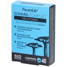 PreventLife Sommeil Complet Mélatonine