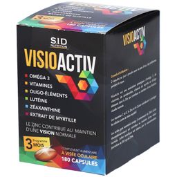 SID Nutrition – VisioActiv oméga 3, vitamines et myrtille pour la vision