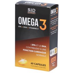 SID Nutrition – Omega 3 avec EPA, DHA et vitamine E