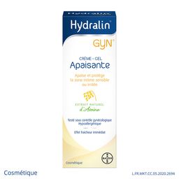 HydralinGyn® Crème Gel Apaisante 15 g apaise et Protège la Zone Intime