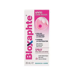 Bloxaphte Spray Multidirectionnel Zones Difficiles d'Accès Aphtes - Lésions Buccales 20 mL