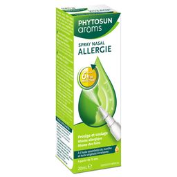 PHYTOSUN AROMS - Spray Nasal Allergie - aux Huiles Essentielles et Végétales - Protège & Soulage : Rhume des foins, Acariens et Poils d'animaux - 20 ml