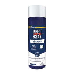 INSECT ECRAN -  Trempage vêtements et tissus - Solution insecticide - Protection contre les piqûres de moustiques - Dès 24 mois - 200 ml