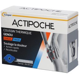 ACTIPOCHE - Coussin thermique - Thermothérapie - Contractures musculaires et douleurs articulaires - Genou - Gel - 1 unité