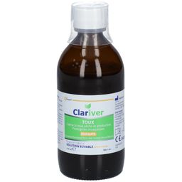 CLARIVER - Toux - Contre la toux dèche et productive - protège les muqueuses - Enfants - Solution buvable - 175ml