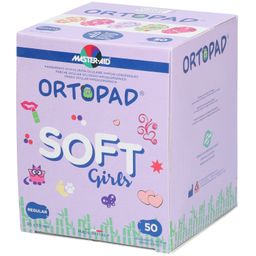 ORTOPAD SOFT GIRLS REGULAR - Pansement orthoptique hypoallergénique, adhésif, décoré