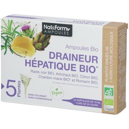 Nat & Form Ampoules Draineur hépatique BIO