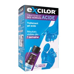 EXCILOR -  Traitement des verrues gel acide - Mains et pieds - 4 ml