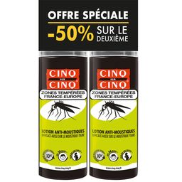 Lot de 2 Spray Zones Temperées Anti-Moustiques 100 ml Cinq sur Cinq