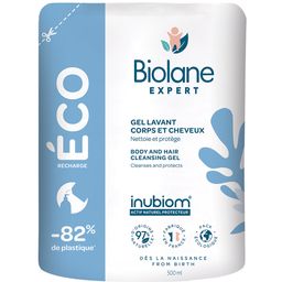 Biolane Expert - Gel Corps et Cheveux - Peaux Sensibles - Eco Recharge - 500ml