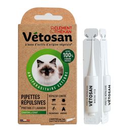 Clement Thekan Anti-Puces Anti-Tiques Chat et Chaton 2 Pipettes
