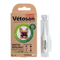 Clement Thekan Anti-Puces Anti-Tiques Chiot Petit Chien 2 Pipettes