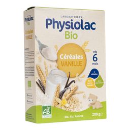 Physiolac Bio Céréales Vanille Dès 6 mois