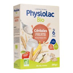 Physiolac Bio Céréales Fruits Dès 6 mois