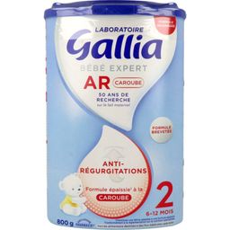 Gallia Bébé Expert AR 2 Caroube – Lait épaissi anti-régurgitations 6–12 mois