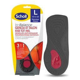 Scholl Expert Support Semelle Anti-Douleur Genou et Talon Taille L