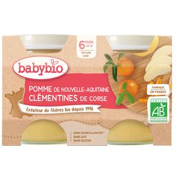 Babybio POMME DE NOUVELLE-AQUITAINE CLÉMENTINES DE CORSE dès 6 mois