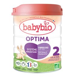 BABYBIO Optima 2 Lait de suite pour nourisson 2ème âge en poudre