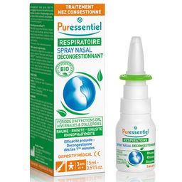 PURESSENTIEL RESPIRATOIRE Spray Nasal Décongestionnant aux HE BIO - 15 ml