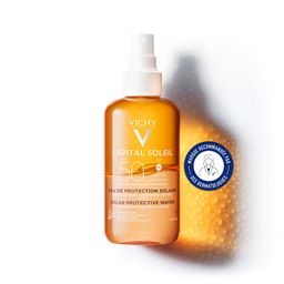 Capital Soleil Eau de protection solaire hâle sublimé SPF50