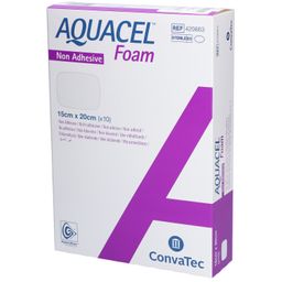 AQUACEL FOAM Non Adhésif - Pansement hydrocellulaire Non Adhésif, stérile. 15 cm x 20 cm