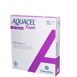 AQUACEL FOAM Non Adhésif - Pansement hydrocellulaire Non Adhésif, stérile. 20 cm x 20 cm