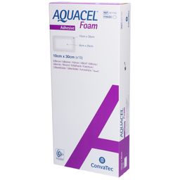 AQUACEL FOAM Adhésif - Pansement hydrocellulaire adhésif siliconé 10 x 30 cm