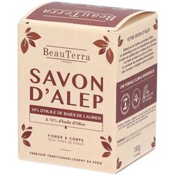 BeauTerra Savon d'Alep - Huile de Baies de Laurier