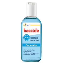 BACCIDE- Désinfectant - Gel hydroalcoolique - Bleu - Peaux Sensibles - 100ml
