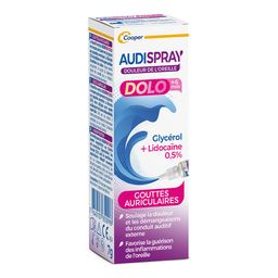 AUDISPRAY - DOLO - Solution auriculaire - Traitement - Soulage les douleurs et les démangeaisons de l'oreille - Flacon- 7g - A partir de 6 mois