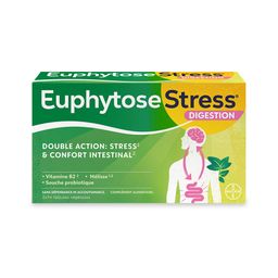 EuphytoseStress® Digestion - Stress et confort intestinal -  Probiotiques, mélisse, vitamine B2