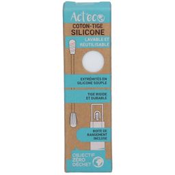 Act'eco Coton-Tige Réutilisable Silicone Blanc