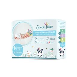 Green Tribu Couches écologiques 1 nouveau-né 2 - 5 kg