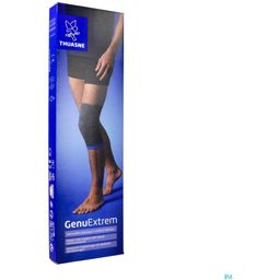 THUASNE GenuExtrem - Genouillère élastique à renforts latéraux T1 gris 32 - 34 cm