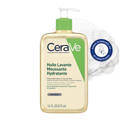 Huile Lavante Moussante Hydratante Peaux normales à très sèches à tendance atopique 473 ml