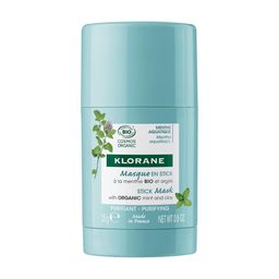 KLORANE Masque Visage en Stick à la menthe aquatique BIO et à l’Argile
