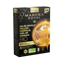 Santarome Gelée Royale Pollen Propolis Miel de Manuka Bio Ampoules