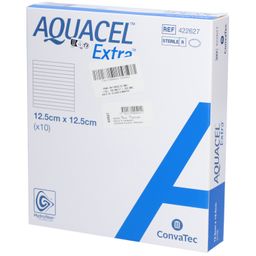 AQUACEL EXTRA - Pansement hydrofibre absorbant, conformable et résistant. 12,5 cm x 12,5 cm
